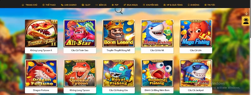 Mức cược săn cá tại H3BET